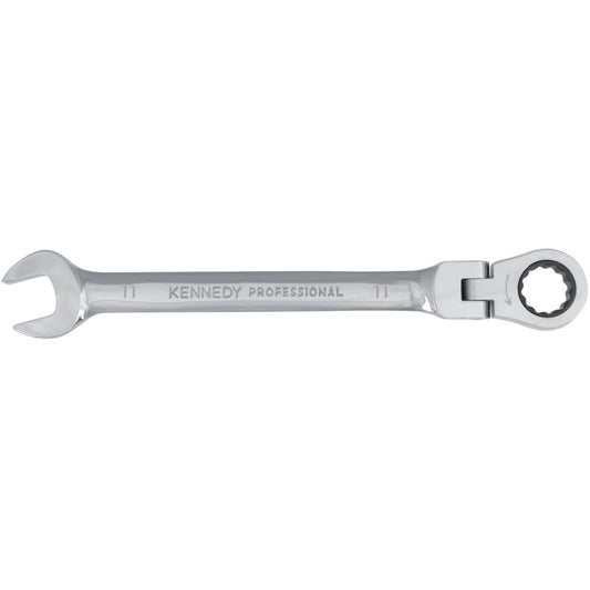 11mm FLEX HEAD RATCHET WRENCH