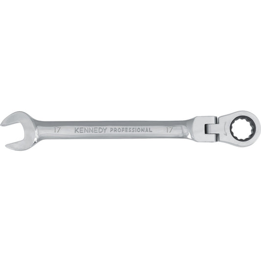 17mm FLEX HEAD RATCHET WRENCH