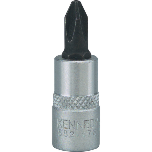 ลูกบล็อกเดือยโผล่ ลูกบล็อก เบอร์ No.2 PHILLIPS SCREWDRIVER BIT 1/4 นิ้ว รหัส KEN5824760K