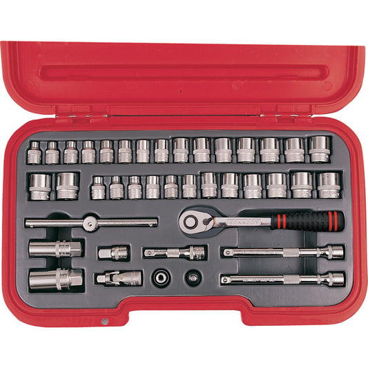 METRIC/AF 40PC 3/8" SQ DRSOCKET SET