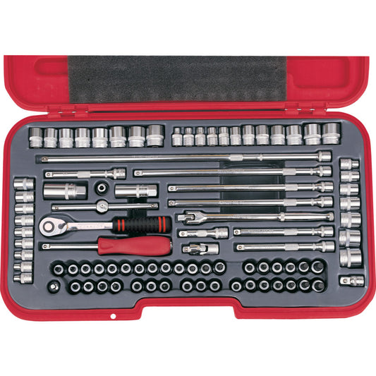 MM/AF/WW 90PC 3/8" SQ DRSOCKET SET