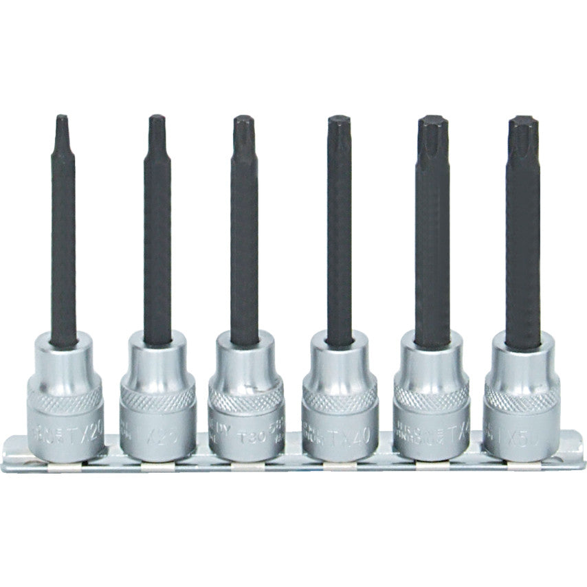 ลูกบล็อกเดือยโผล่ T20-T50x95 มิล O/L TORX SCREWDRIVERBIT SET 6PC รหัส KEN5826340K