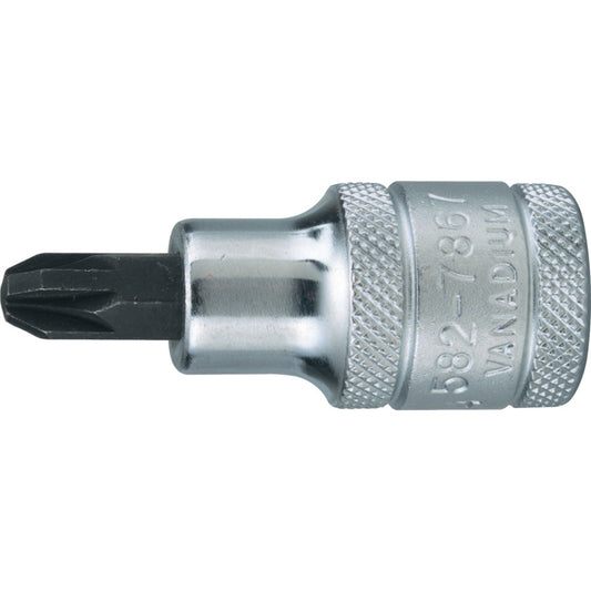 ลูกบล็อก เบอร์ 2 x 55 มิล POZI SCREWDRIVERBIT 1/2 นิ้ว รหัส KEN5827865K