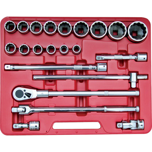 MM PROFESSIONAL SOCKET SET 3/4"SQ DR 22PC