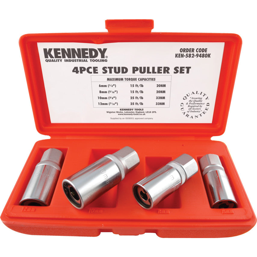 4PC STUD PULLER SET 6-12mm