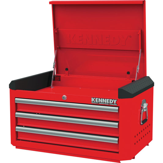 RED-28" 3 DRAWER TOP CHEST