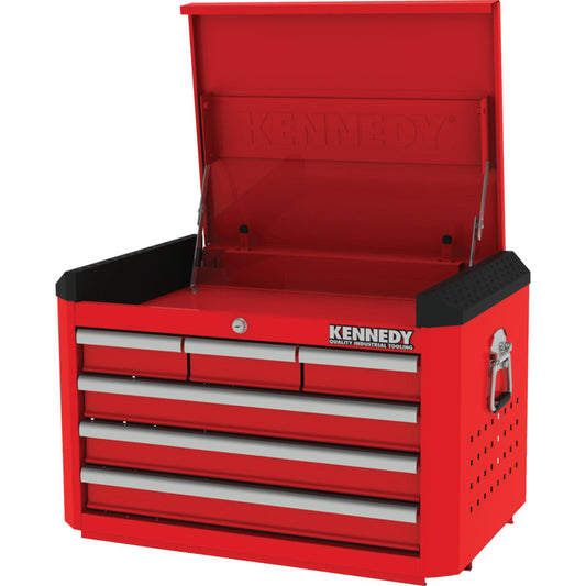 RED-28" 6 DRAWER TOP CHEST