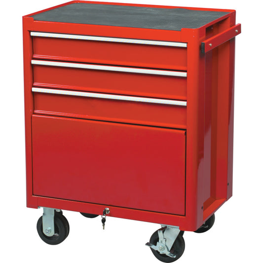 RED 3-DRAWER PROFESSIONALROLLER CABINET