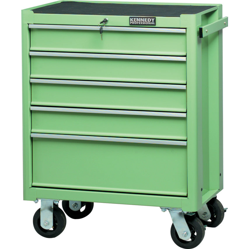 GREEN 5-DRAWER PROFESSIONALROLLER CABINET