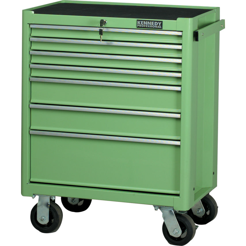 GREEN 7-DRAWER PROFESSIONALROLLER CABINET