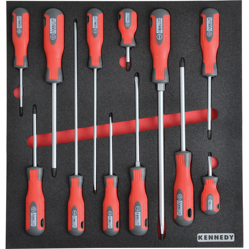 12-PCE PRO-TORQ SCREWDRIVER SETWITH FOAM M1832