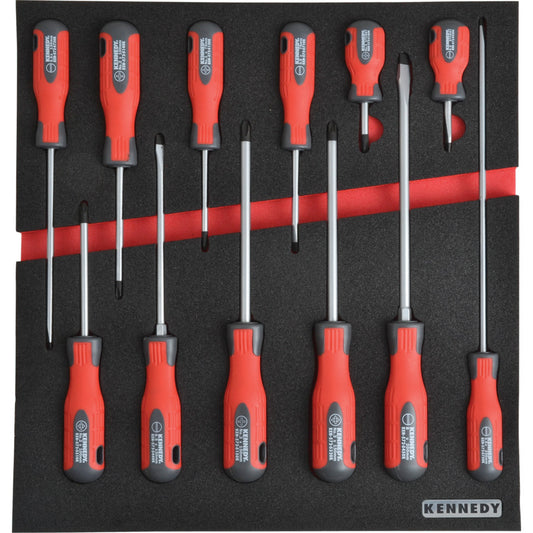 12-PCE PRO-TORQ SCREWDRIVER SETWITH FOAM M1832