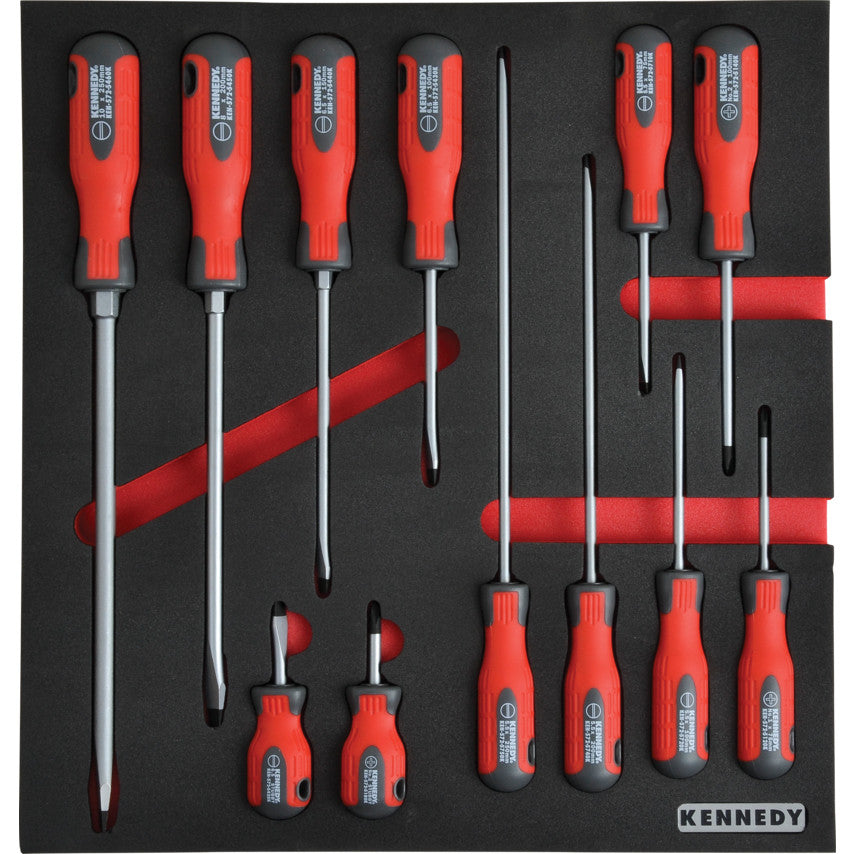 12-PCE PRO-TORQ SCREWDRIVER SETWITH FOAM M1832