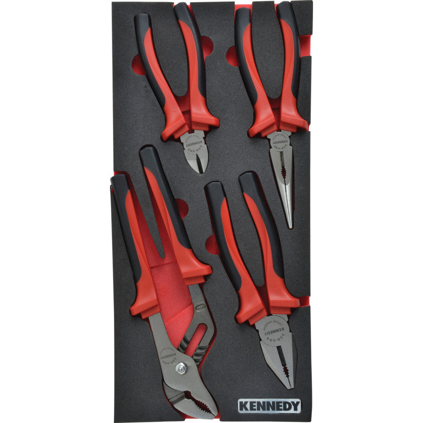 4PCS PRO-TORQ PLIERS WITH FOAMM1832