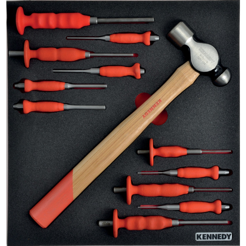 12PCS PUNCH & HAMMER SET WITHFOAM M1832