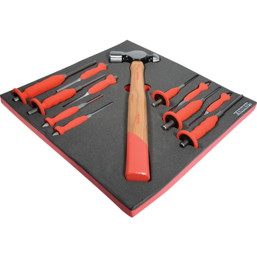 12PCS PUNCH & HAMMER SET WITHFOAM T0691