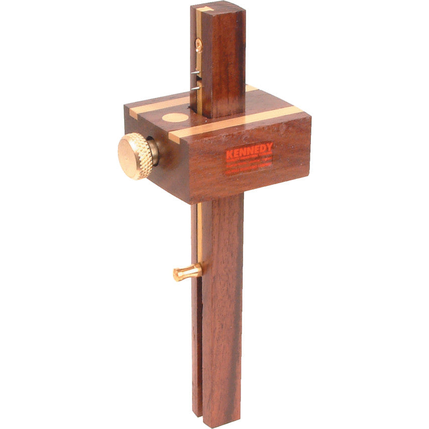 BRASS PLATED ROSEWOOD MORTICEGAUGE