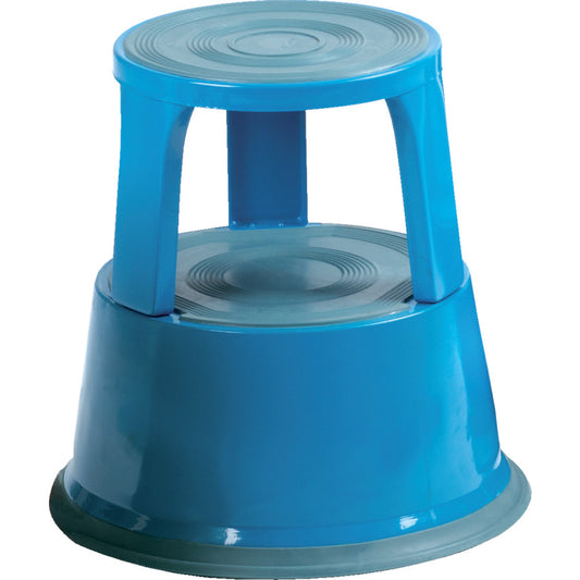 KICK STOOL PLASTIC BLUE