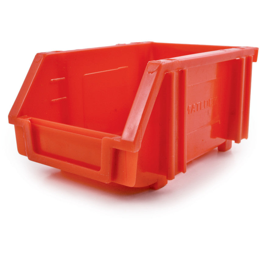 MTL1 PLASTIC STORAGE BIN RED