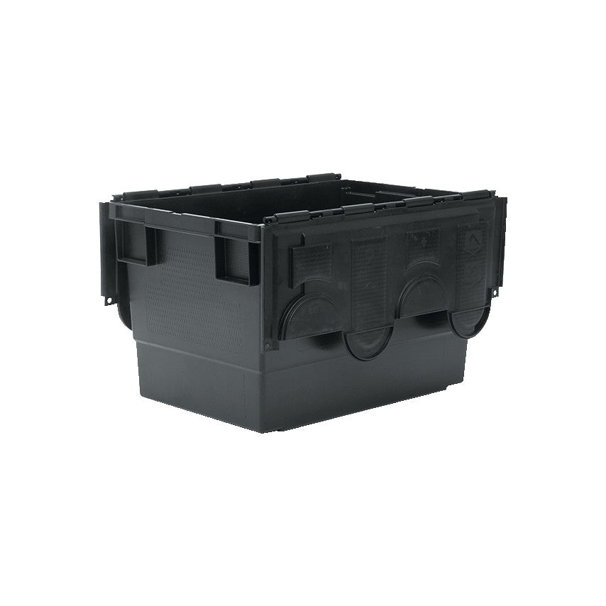 68LTR HD EURO NESTING BIN BLACKC/W LID