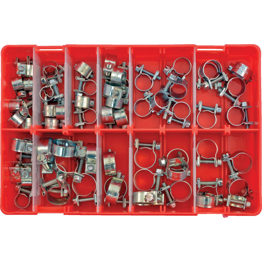 ASSORTED ZINC PLATED MINI CLIPS(NUT & BOLT) 65PC