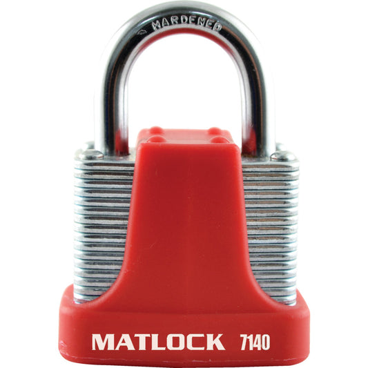 40mm 4 PIN STRONG PADLOCK RED