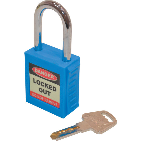 SAFETY PADLOCK KEYED DIFFERENTLYBLUE