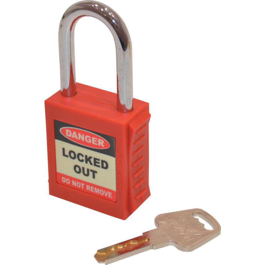 SAFETY PADLOCK KEYED DIFFERENTLYRED