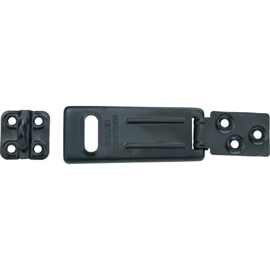 HASP (BLACK) SINGLEHINGED-VERTICAL SHACKLE