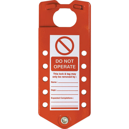 ALUMINIUM SAFETY LOCK OUT HASP &LABEL