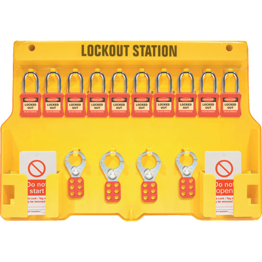 LARGE ADVANCED LOCKOUT STATION(10 PIECE)