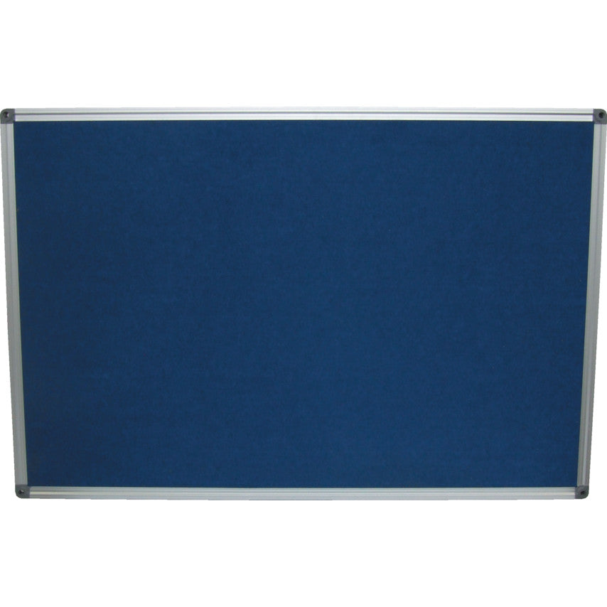 FELT NOTICE BOARD 1200x900 มิล สีฟ้า ALUMINIUM TRIM