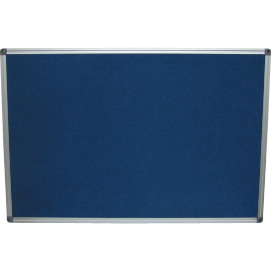 FELT NOTICE BOARD 1200x900 มิล สีฟ้า ALUMINIUM TRIM