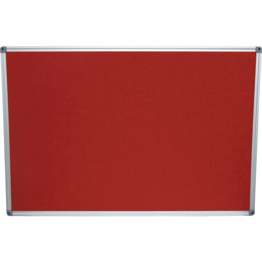 FELT NOTICE BOARD 900x600 มิล RED ALUMINIUM TRIM