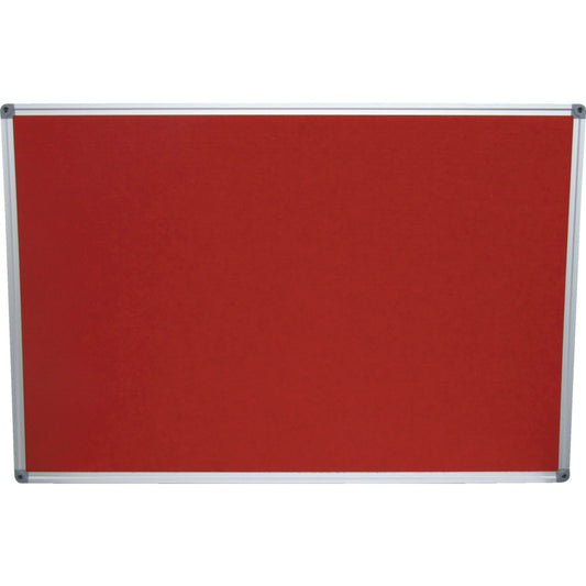 FELT NOTICE BOARD 900x600 มิล RED ALUMINIUM TRIM