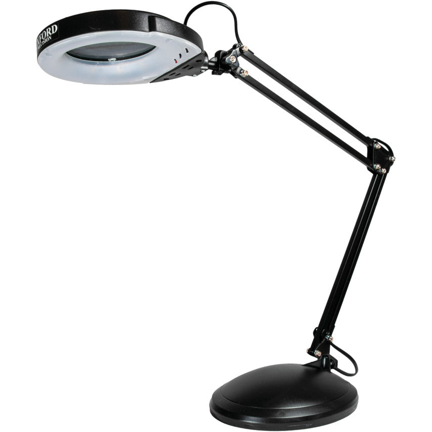 LED DESK MAGNIFIER TASK LAMP WITHWEIGHTED BASE 3D 1.75X 5.4W