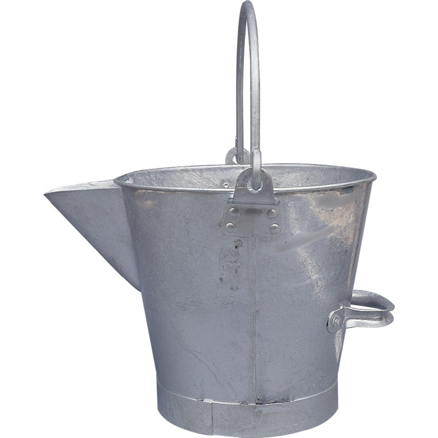 14LTR GALVANISED 'V' LIPPED TARBUCKET (3 GALLON)