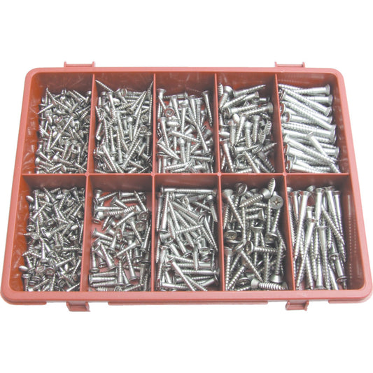 POZI C/SUNK WOODSCREW KITA2 AVG-625PC