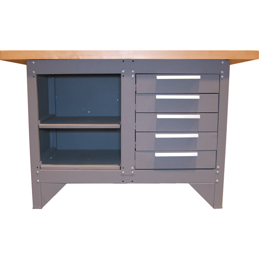 5-DRAWER CABINET & SHELVEDWORKBENCH