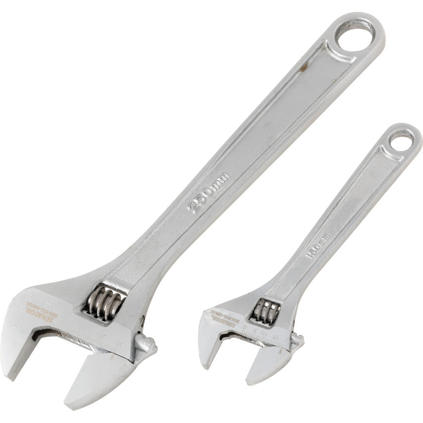 6"/10" CHROMED DROP FORGED ADJUSTABLE SPANNER SET