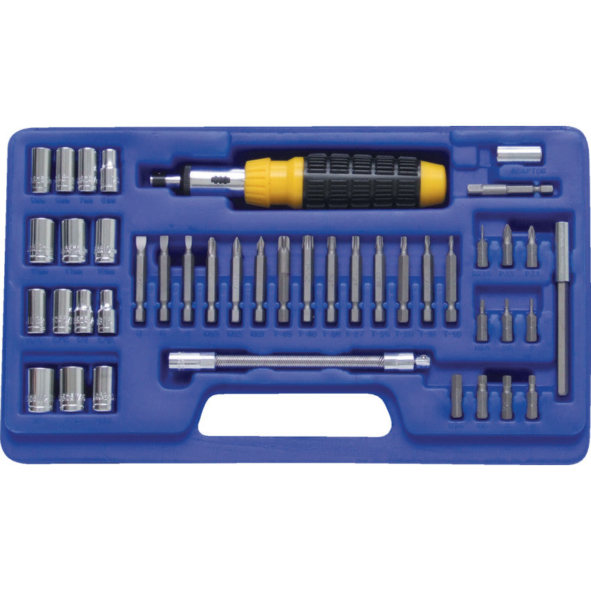 RSD43 1/4" SQ. DR. DRIVER &SOCKET SET