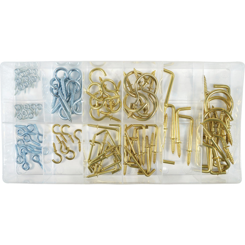 92 PCE HOOK & EYE BOLT ASSORTMENT KIT