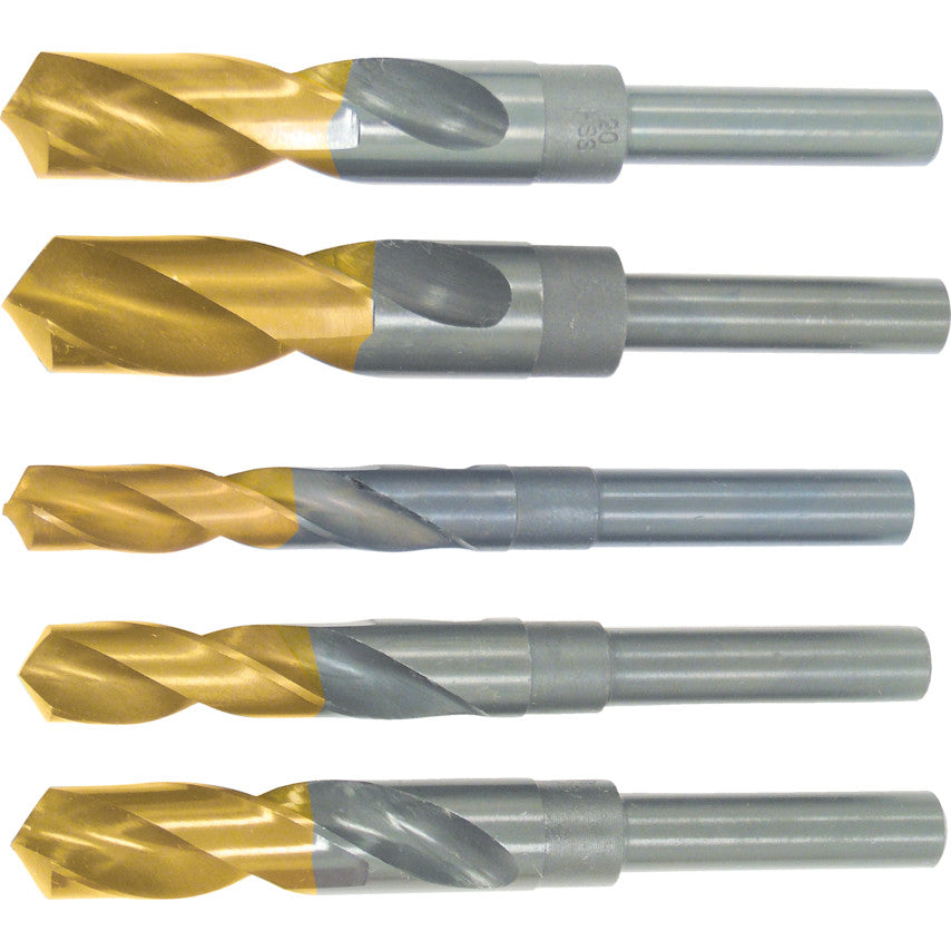 20.00 มิล เหล็กไฮสปีด 1/2 นิ้ว PARALLELSHANK DRILL TiN TIPPED