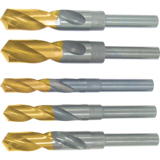 16.00 มิล เหล็กไฮสปีด 1/2 นิ้ว PARALLELSHANK DRILL TiN TIPPED