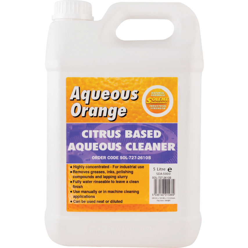 AQUEOUS ORANGE CITRUS BASEDCLEANER 5LTR