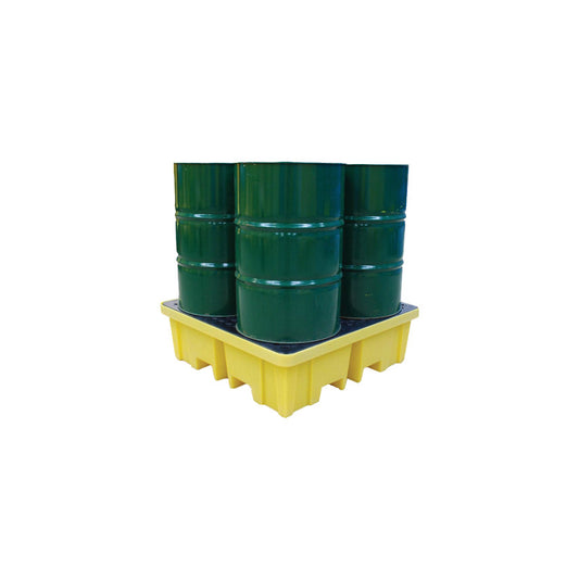 SPILL PALLET 4-DRUM;4-WAY ENTRY