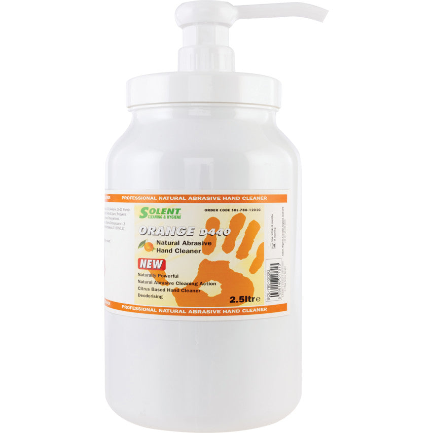 SOLENT ORANGE CITRUS BEADED HANDCLEANER 2.5LTR