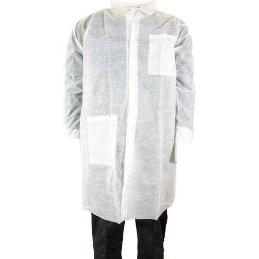 DISPOSABLE VISITORS COAT (PK-25)