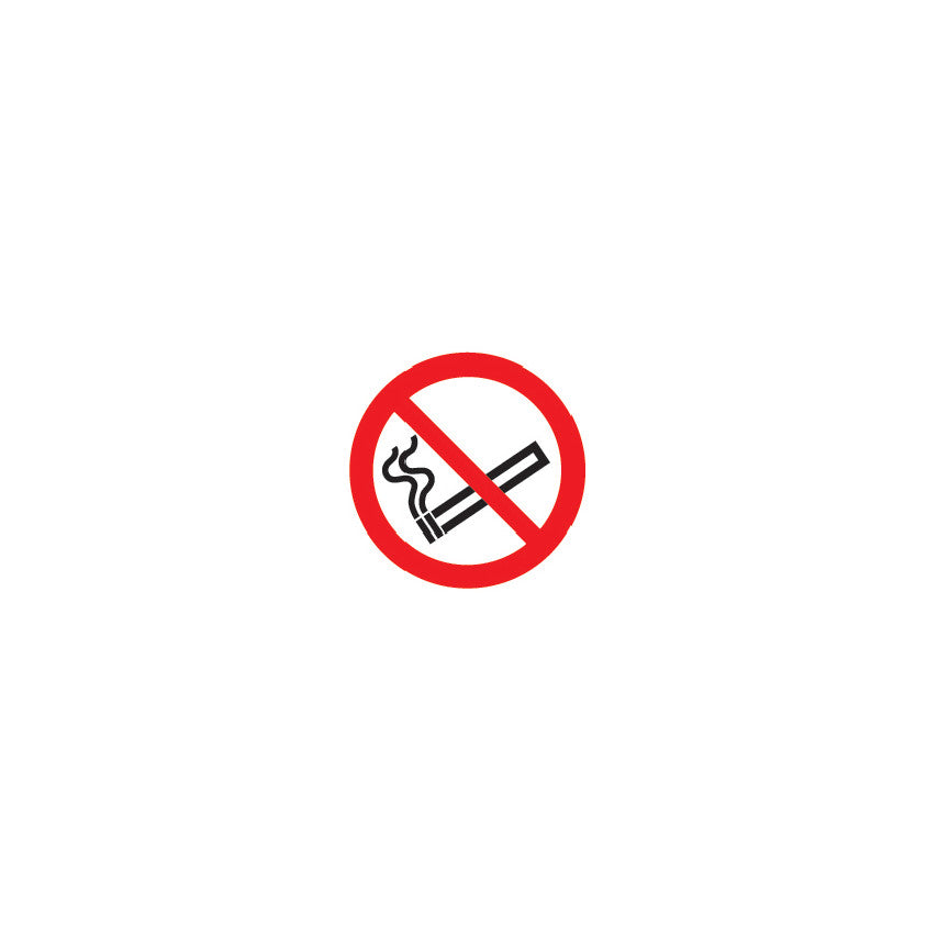 NO SMOKING SYMBOL 100x100mm S/ADH
