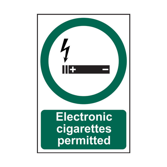 ELECTRONIC CIGARETTES PERMITTED200x300mm S/ADH